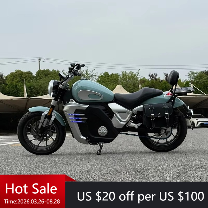 72V 5000W Electric Motorcycle - Retro Prince Central Racing Electric Motorcycle